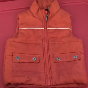 Calvin Klein Vibrant Orange Puffer Vest